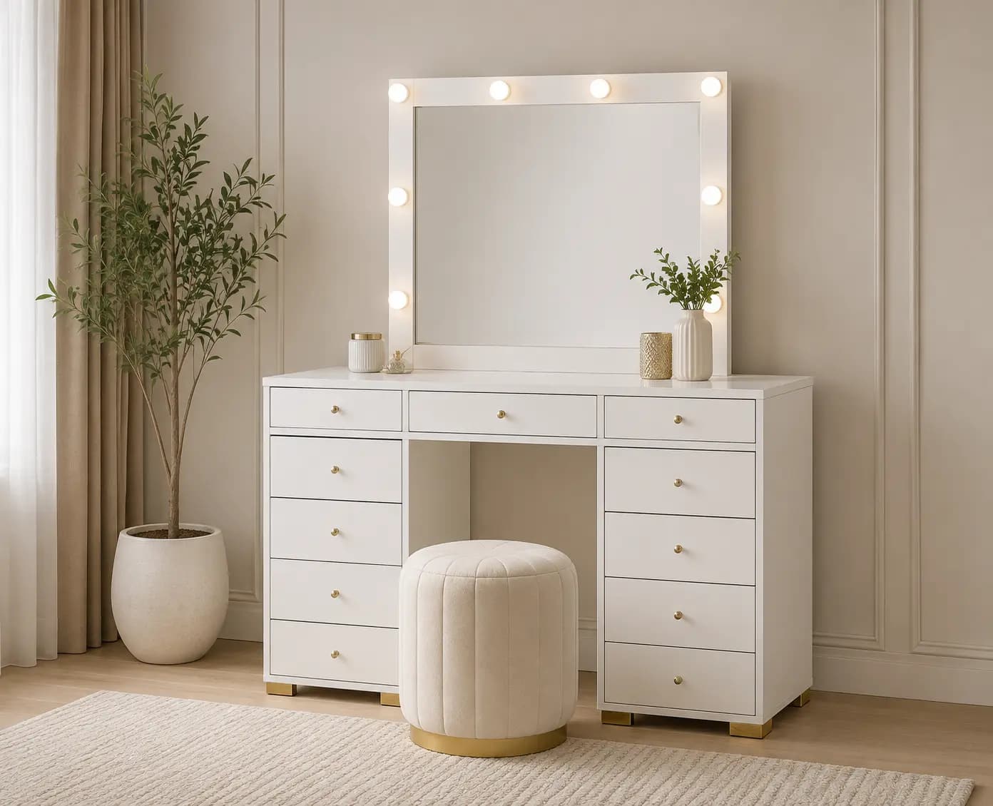 Commode & Mirror