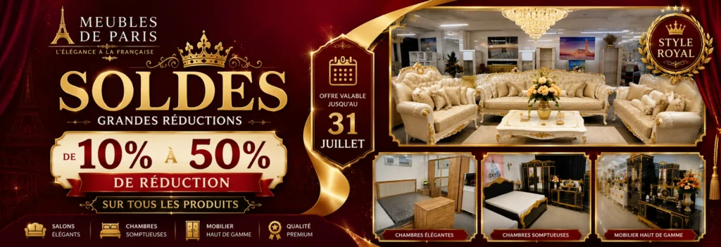 Jusqu’à 50 % de Réduction sur le Mobilier Haut de Gamme - Meubles De paris 1 1 2